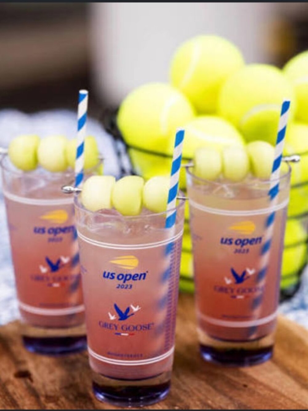 Set of 4 - Grey Goose US Open 2026 Honey Deuce cups